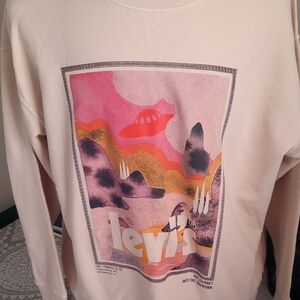 Levi's Graphic Sweatshirt - Cream and Multicolor